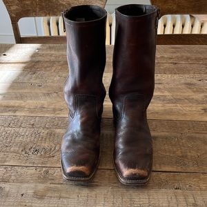 Frye zip boots